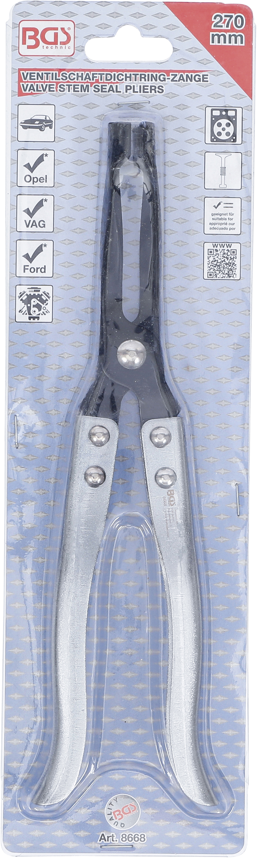 BGS Ventilschaftdichtring-Zange | 270 mm