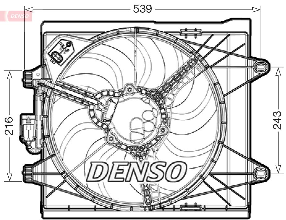 Lüfter, Motorkühlung “DENSO 2.487 g, 3.800 g”