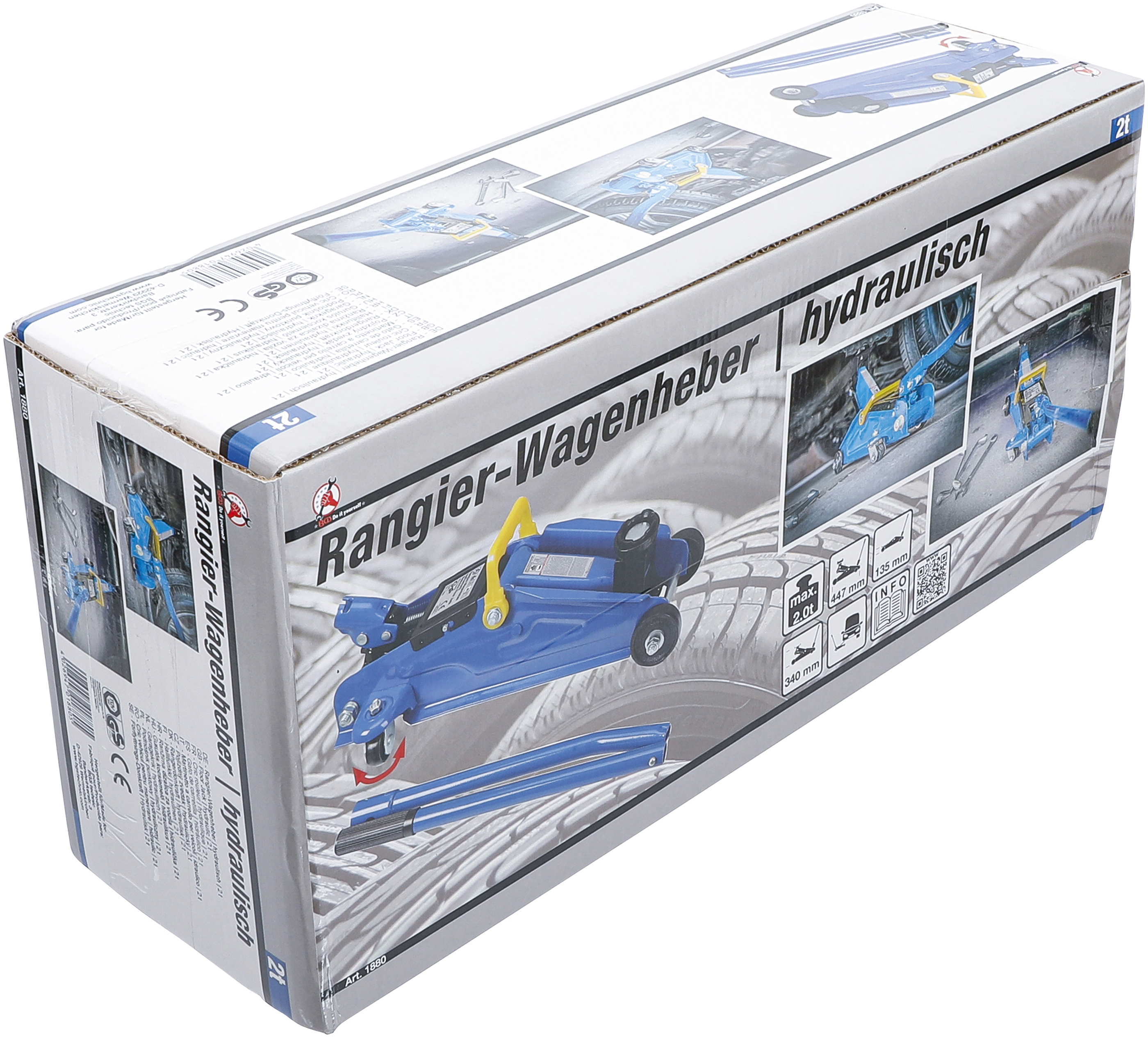 BGS Rangier-Wagenheber | hydraulisch | 2 t