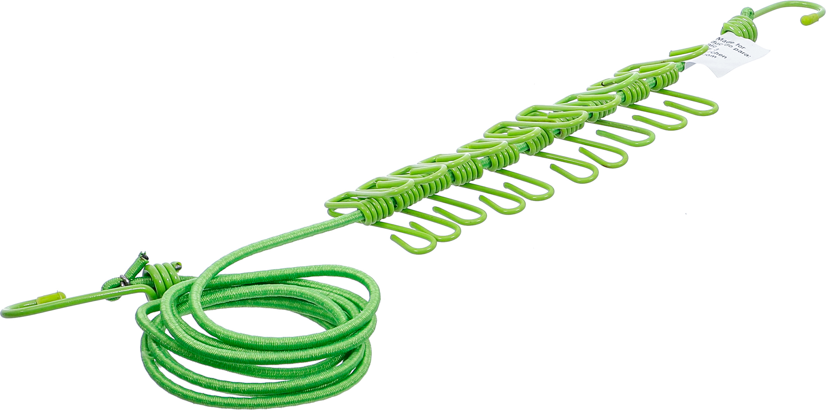 BGS Wäscheleine | flexibel | 1,9 - 2,4 m | mit 10 Clips