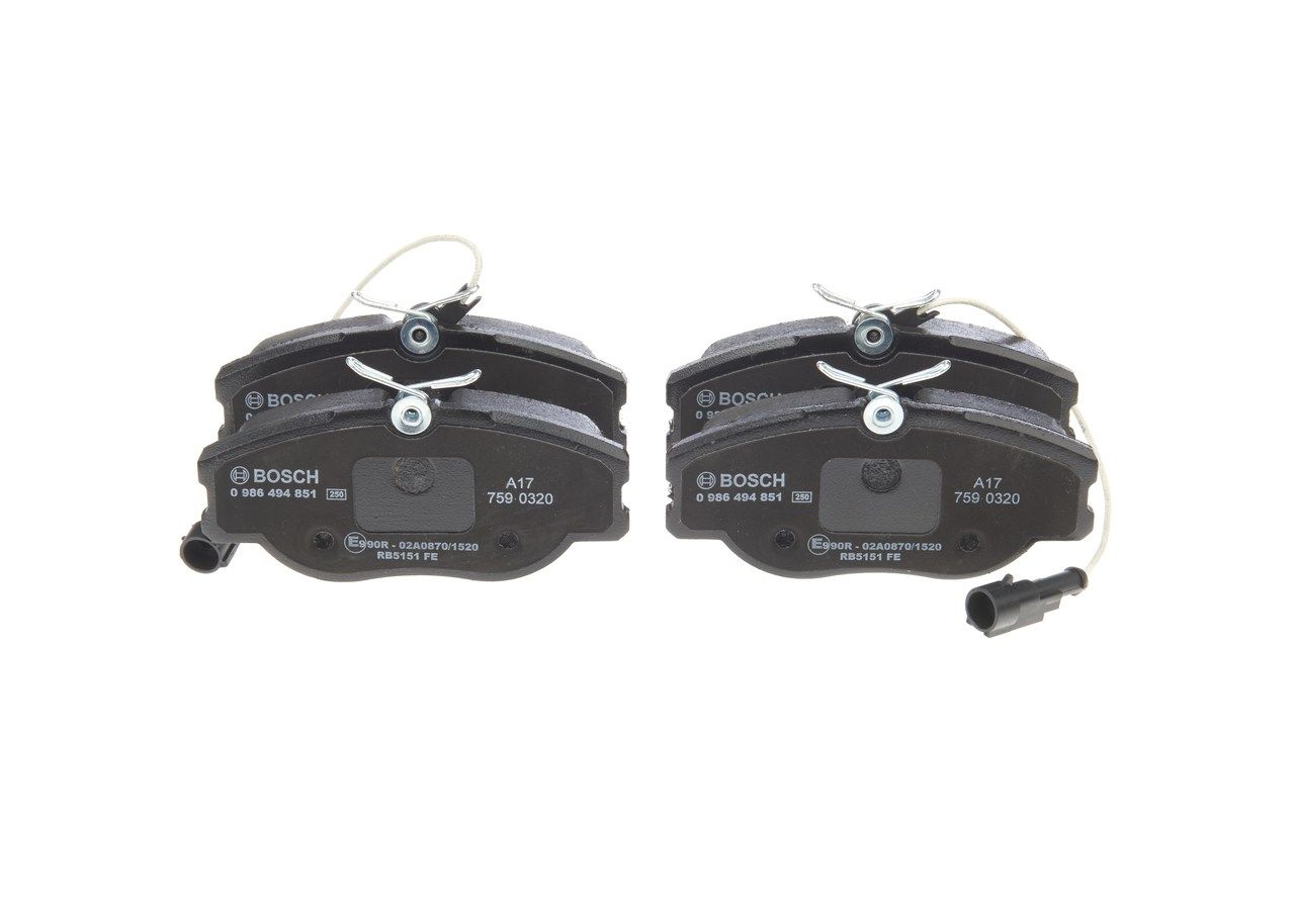 Bremsbelagsatz, Scheibenbremse