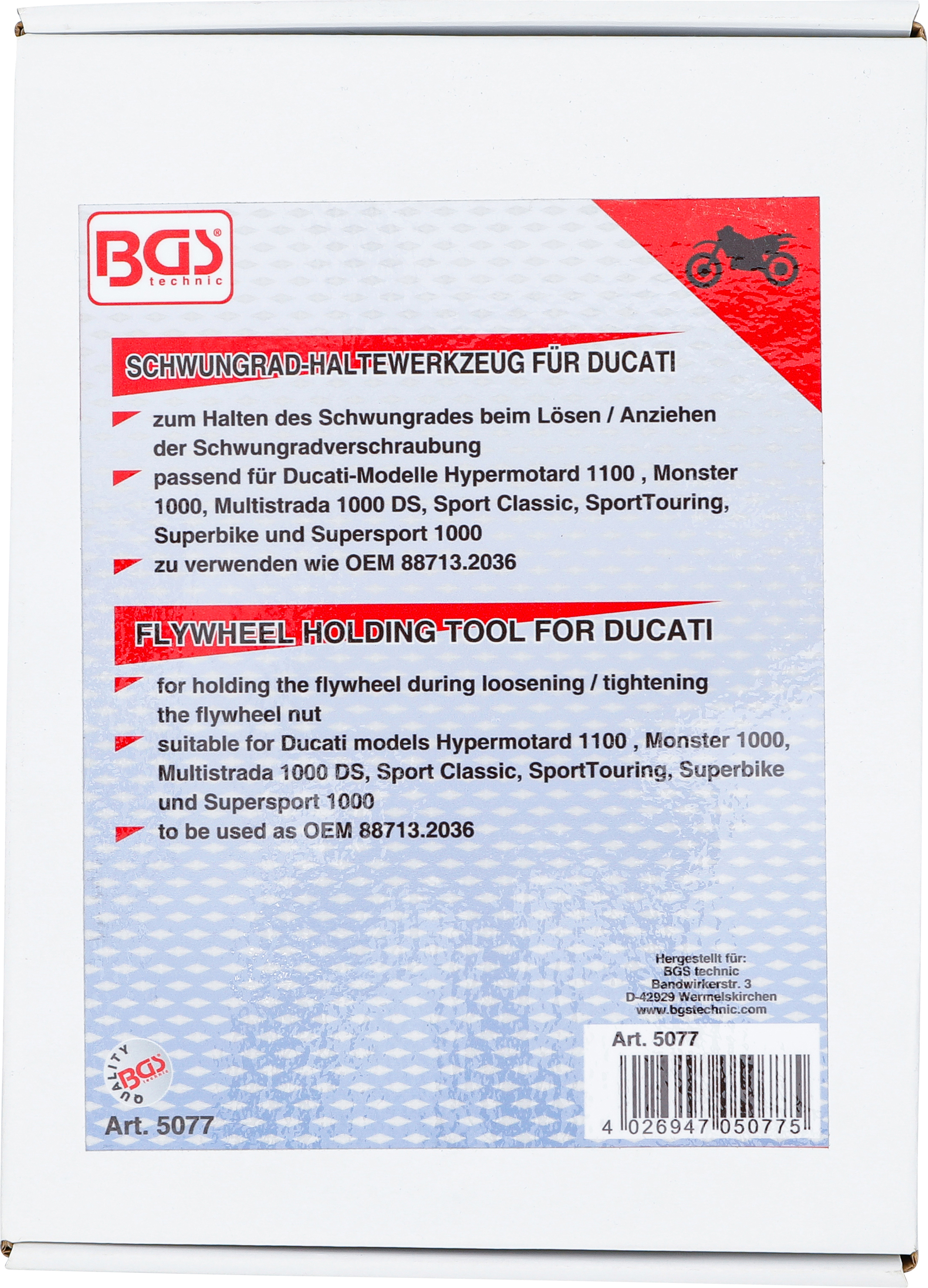 BGS Schwungrad-Arretierwerkzeug | für Ducati