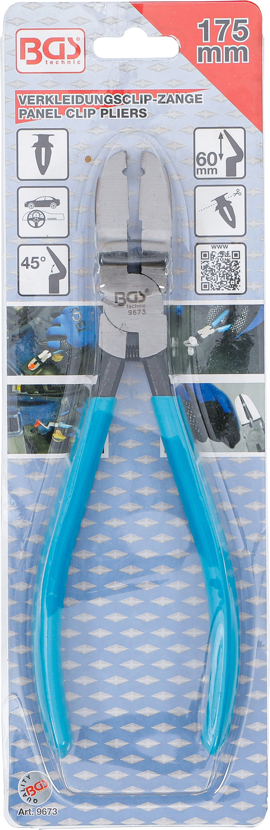 BGS Verkleidungsclip-Zange | 175 mm