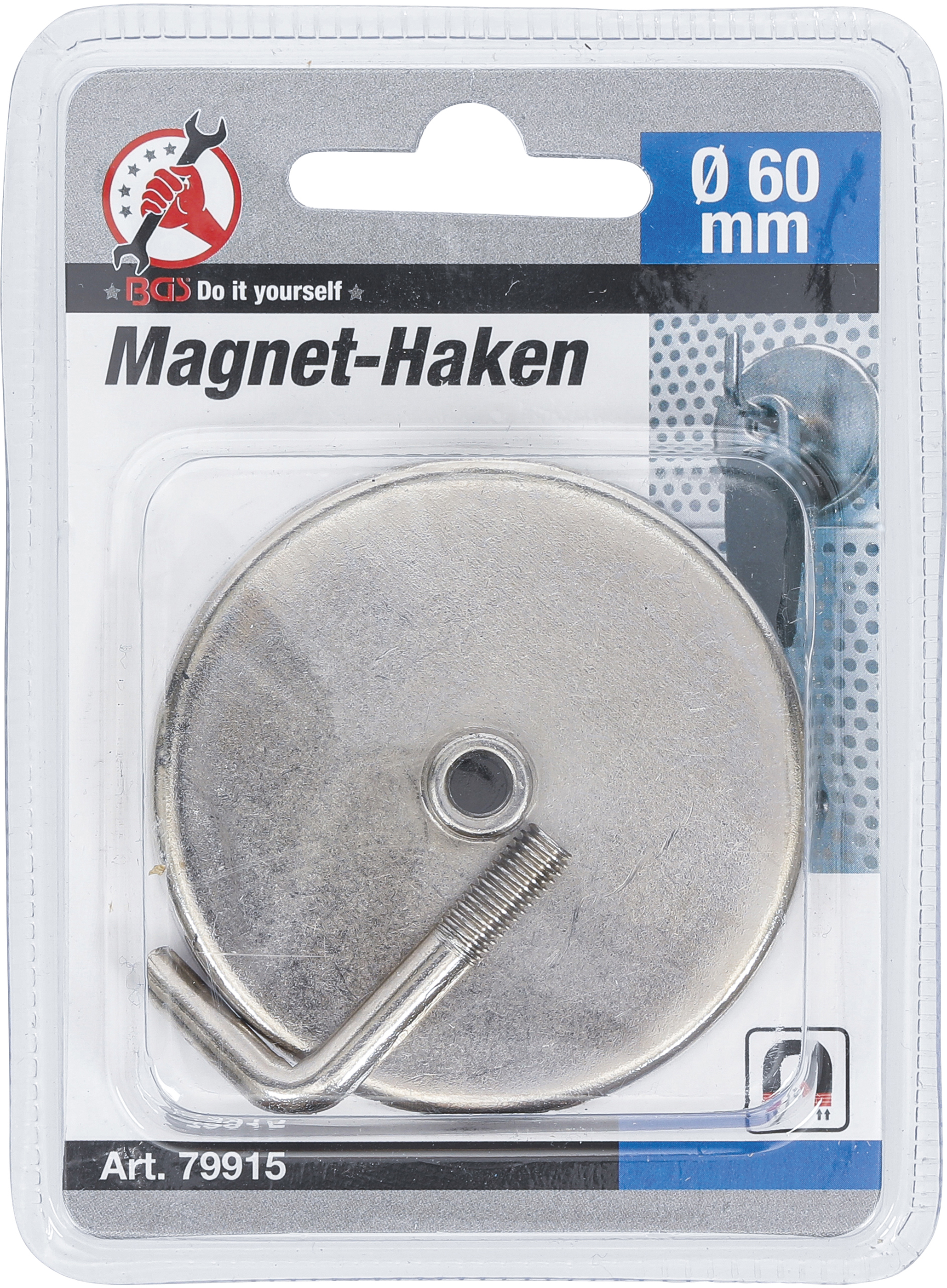 BGS Magnet-Haken | rund | Ø 60 mm | 10 kg