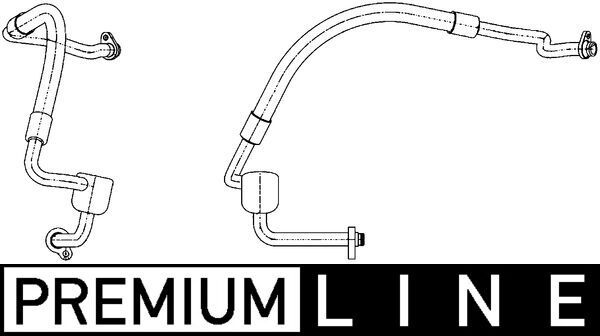 Niederdruckleitung, Klimaanlage AP 124 000P “MAHLE 20 cm”