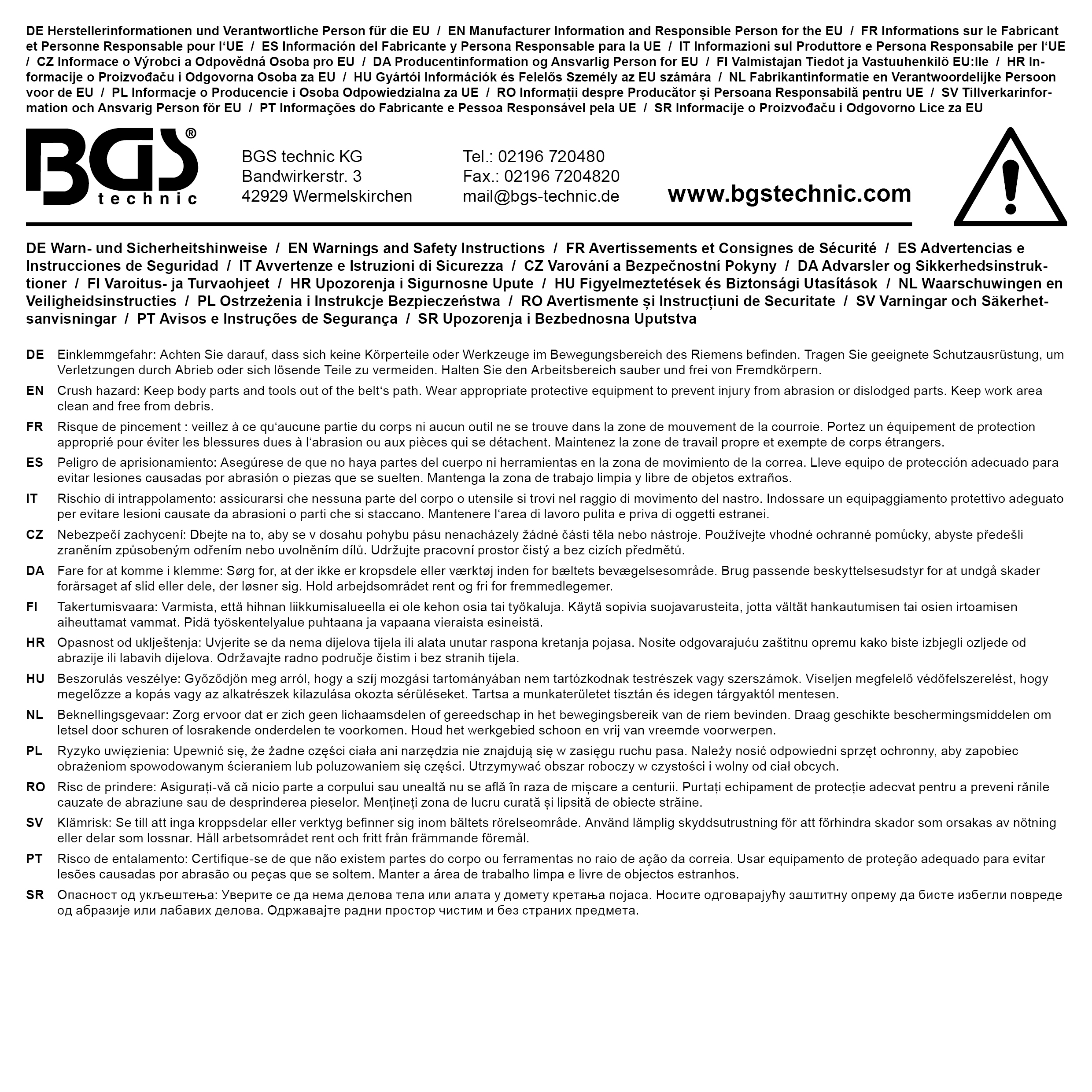 BGS Keilrippenriemen- und Elastriemen Montagewerkzeug-Satz | 11-tlg.