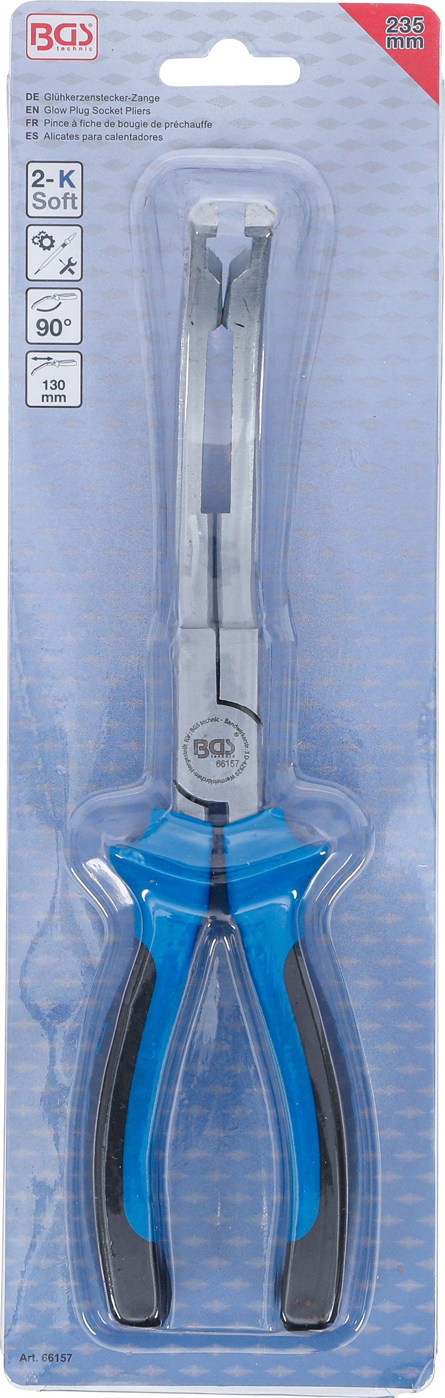 BGS Glühkerzenstecker-Zange | 90° abgewinkelt