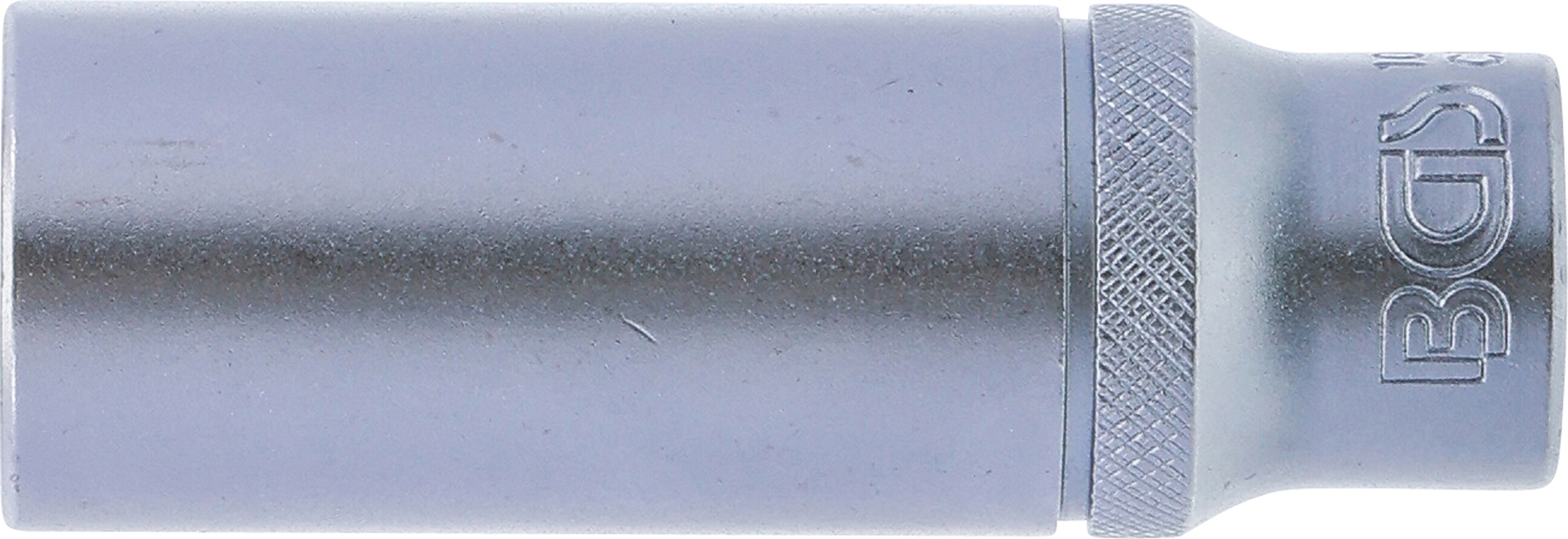 BGS Steckschlüssel-Einsatz Gear Lock, tief | Antrieb Innenvierkant 10 mm (3/8") | SW 15 mm