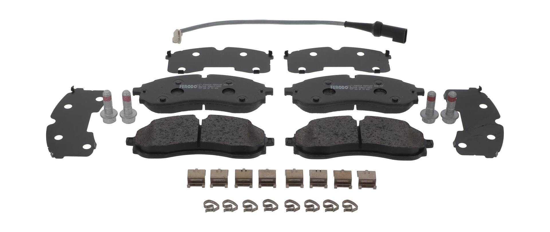 Bremsbelagsatz, Scheibenbremse