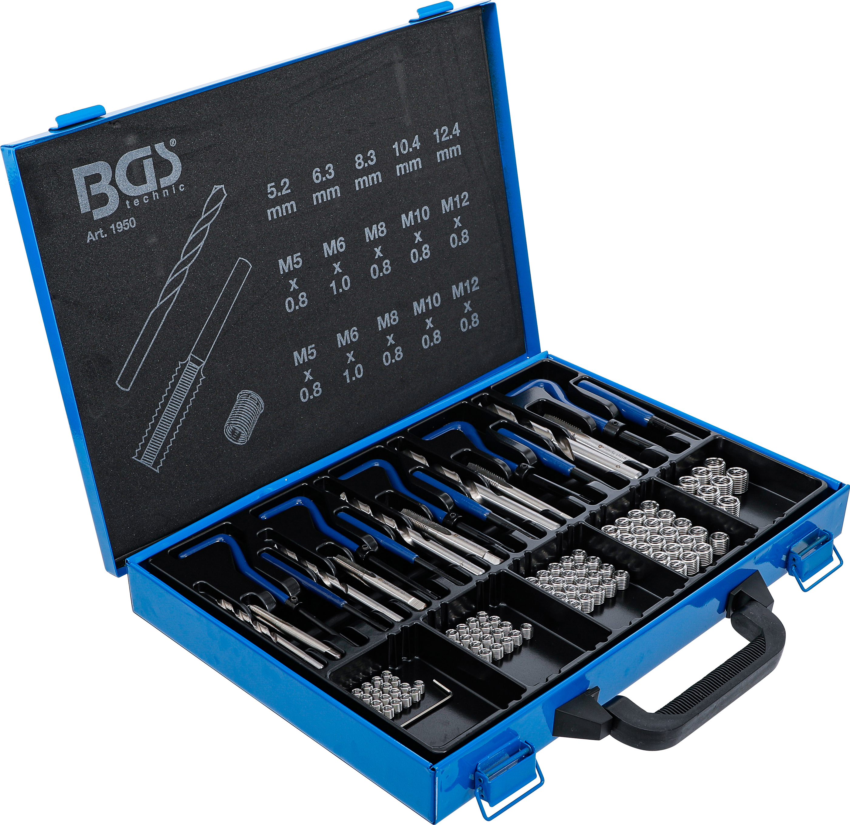 BGS Gewinde-Reparatursatz | M5 - M12 | 130-tlg.
