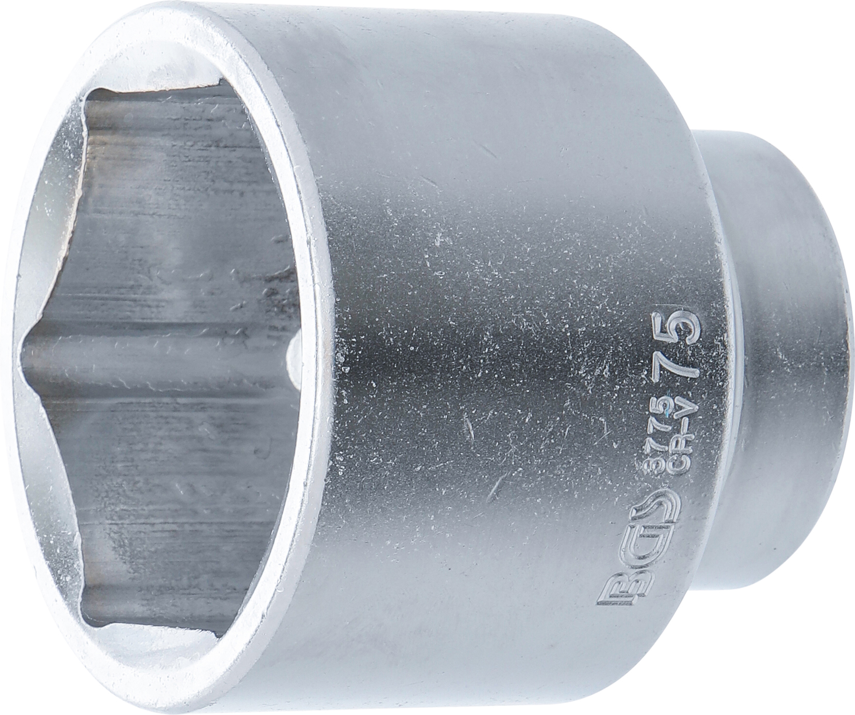 BGS Steckschlüssel-Einsatz Sechskant | Antrieb Innenvierkant 25 mm (1") | SW 75 mm