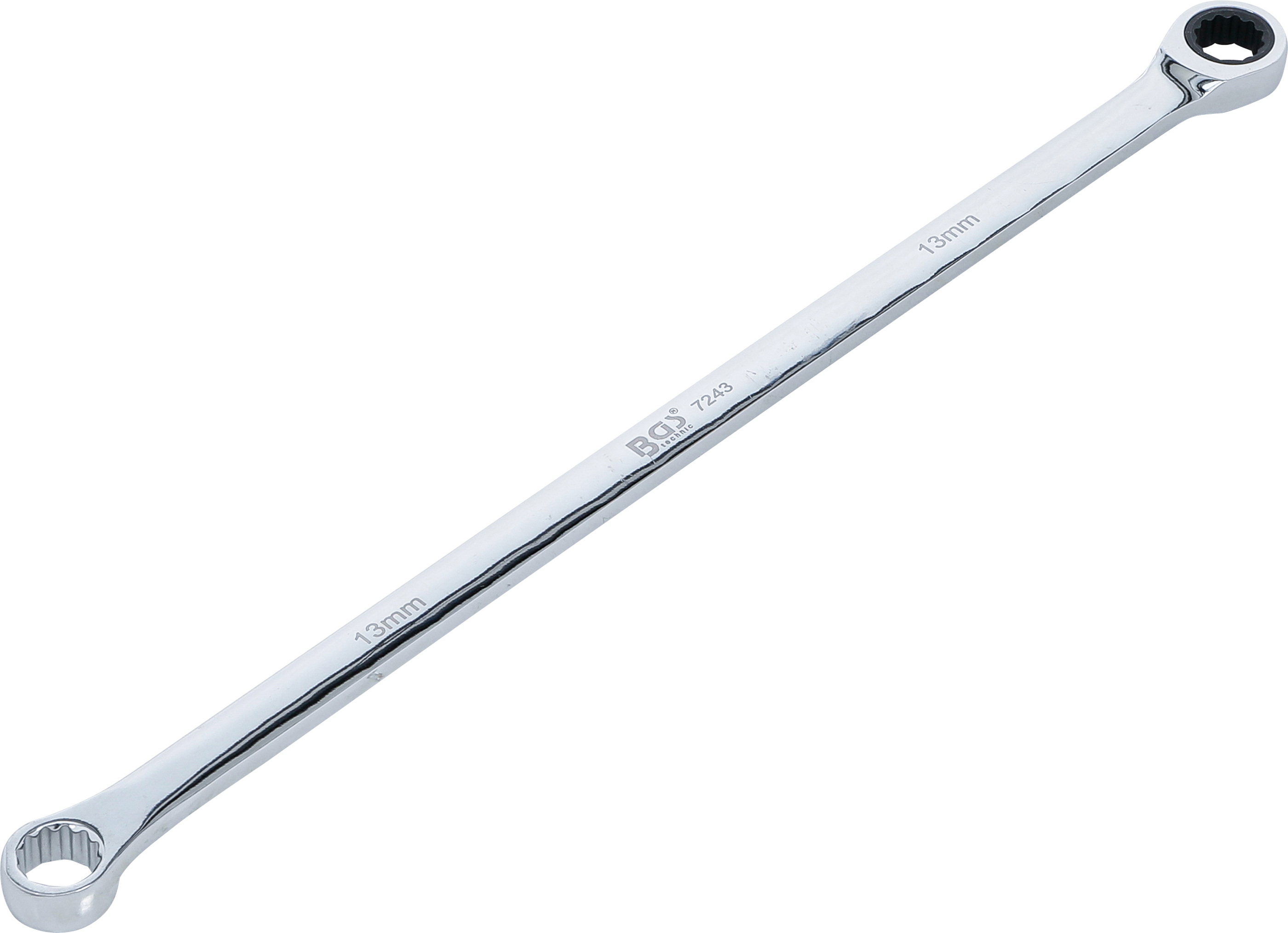 BGS Ratschenring- und Ringschlüssel | extra lang | SW 13 mm