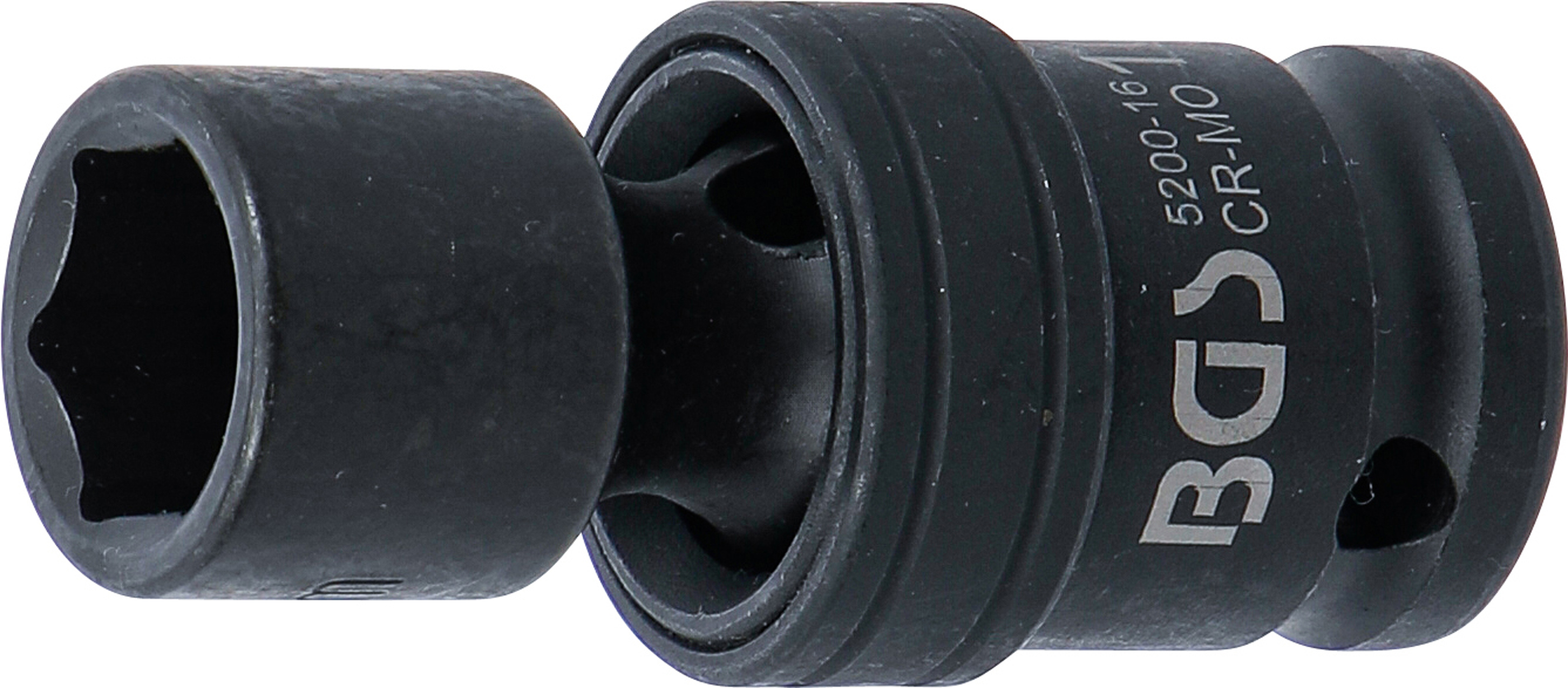 BGS Kraft-Kugelgelenk-Einsatz | Antrieb Innenvierkant 12,5 mm (1/2") | SW 16 mm