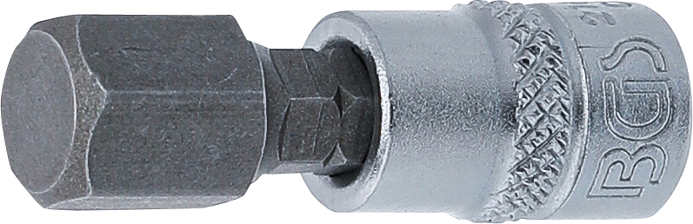 BGS Bit-Einsatz | Antrieb Innenvierkant 6,3 mm (1/4") | Innensechskant 10 mm