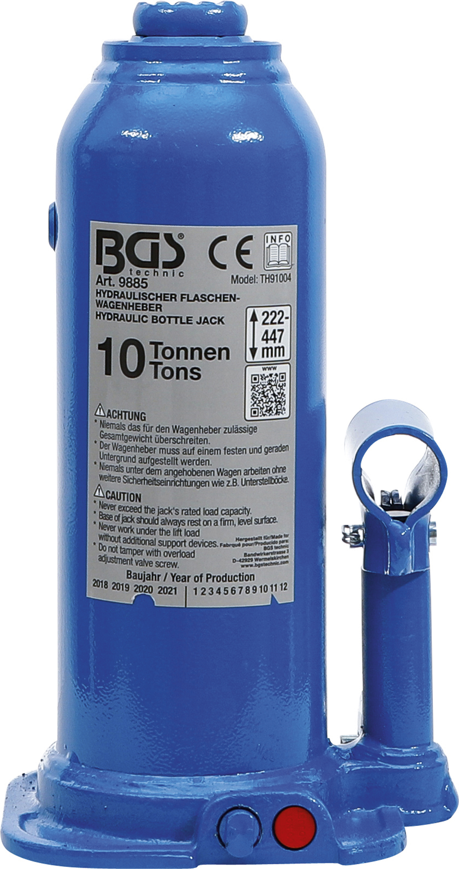 BGS Hydraulischer Flaschen-Wagenheber | 10 t