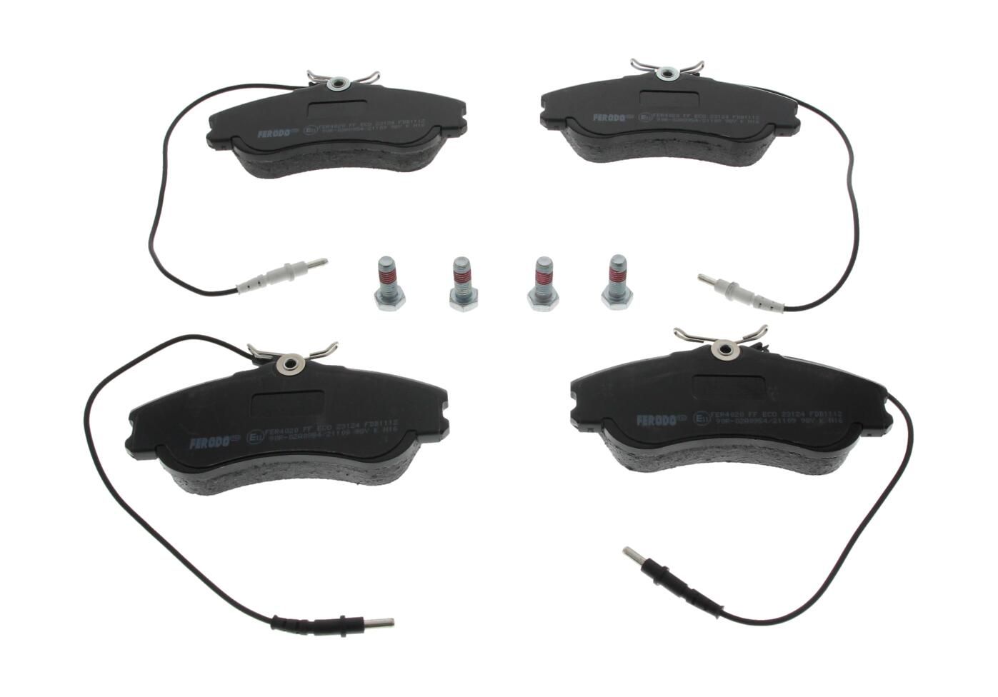 Bremsbelagsatz, Scheibenbremse