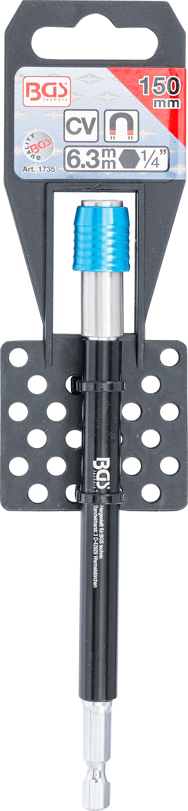 BGS Automatischer Bithalter | Abtrieb Innensechskant 6,3 mm (1/4") | 150 mm