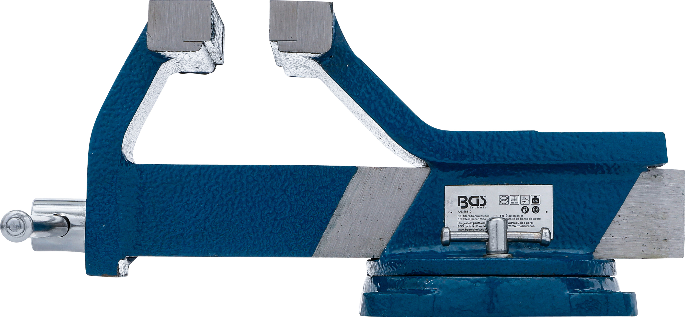 BGS Stahl-Schraubstock | geschmiedet | 100 mm Spannbacken