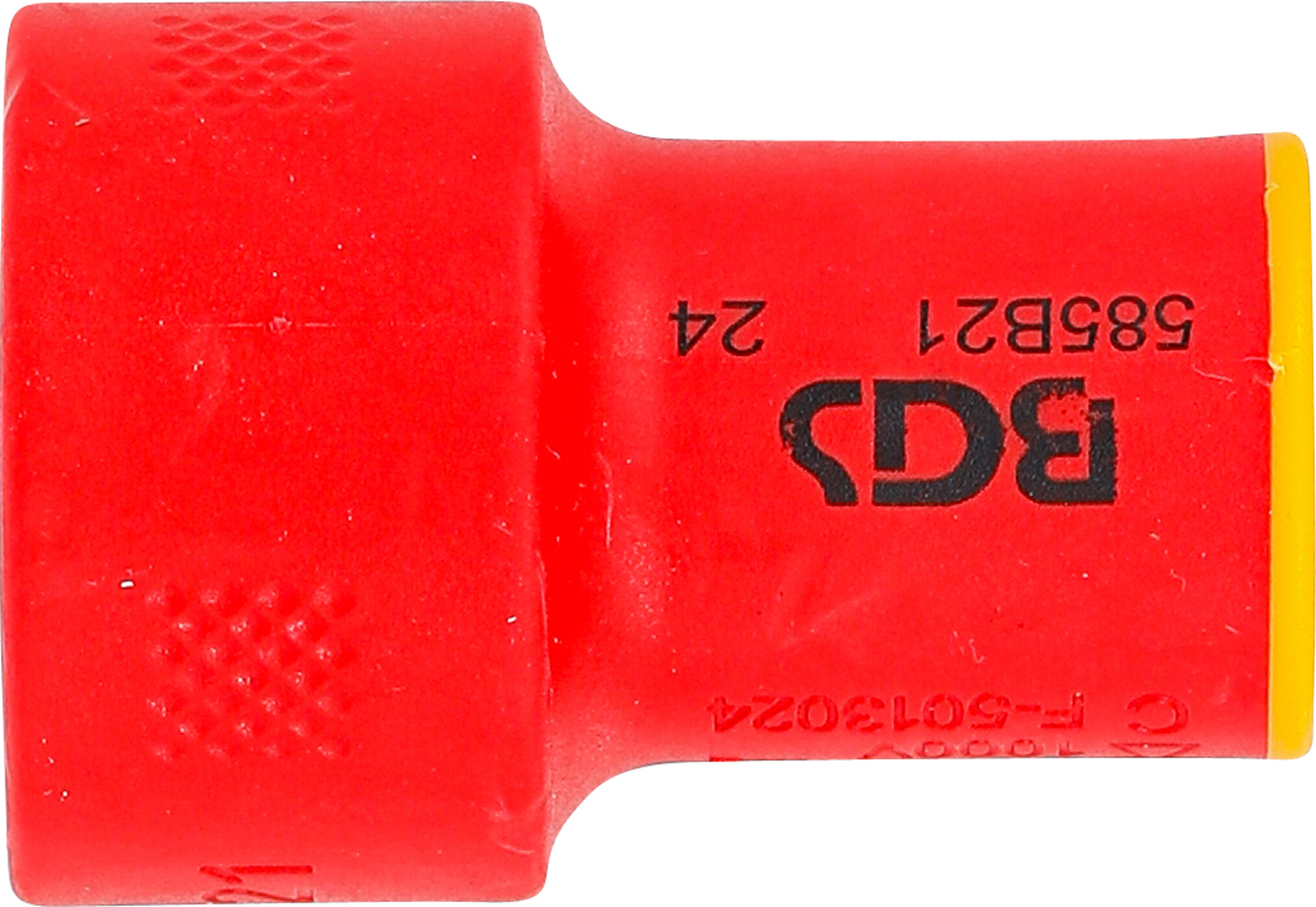 BGS VDE-Steckschlüssel-Einsatz Sechskant | Antrieb Innenvierkant 10 mm (3/8") | SW 21 mm