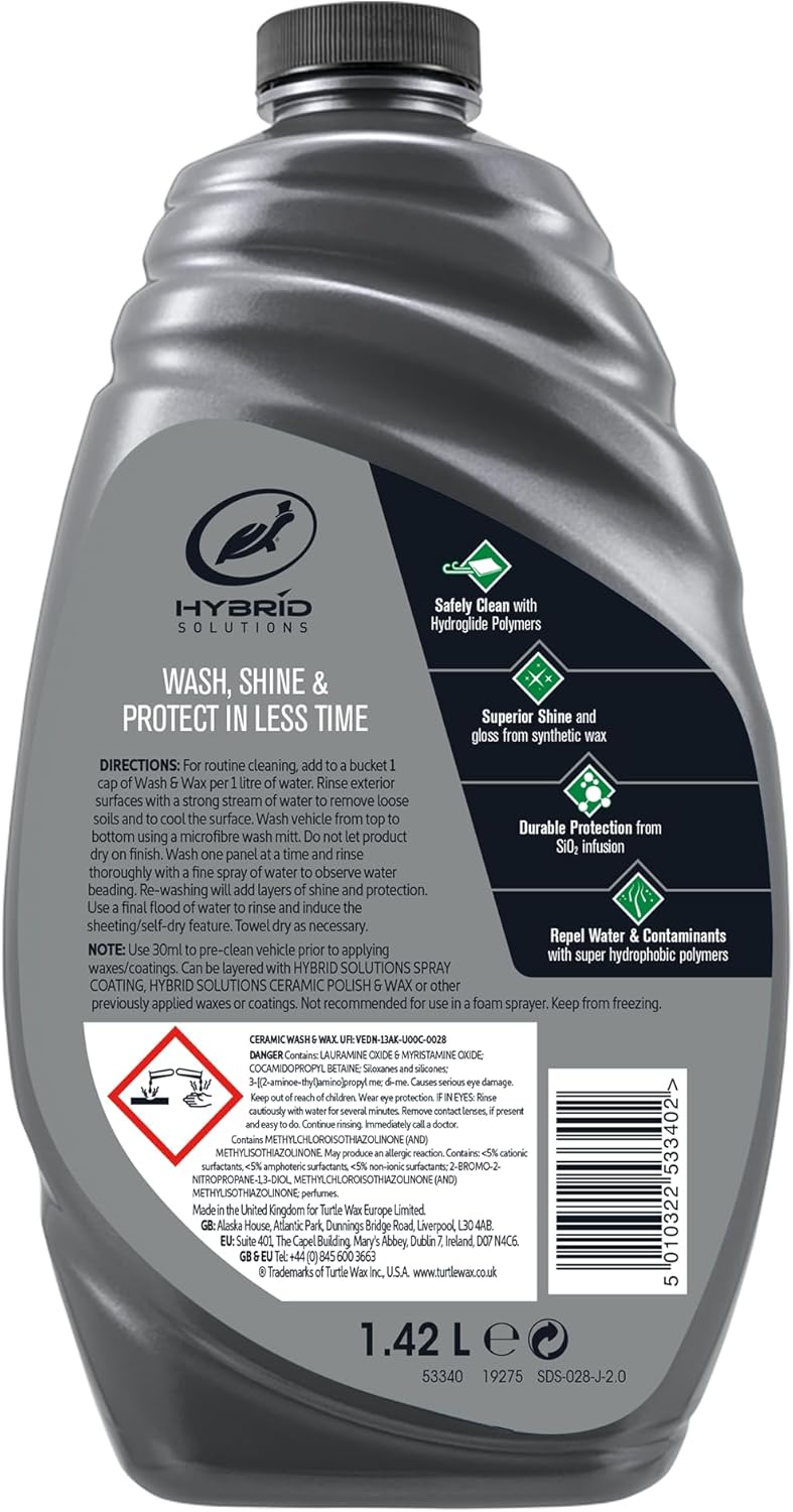 Turtle Wax Ceramic Wash & Wax Autoshampoo 1,42 Liter