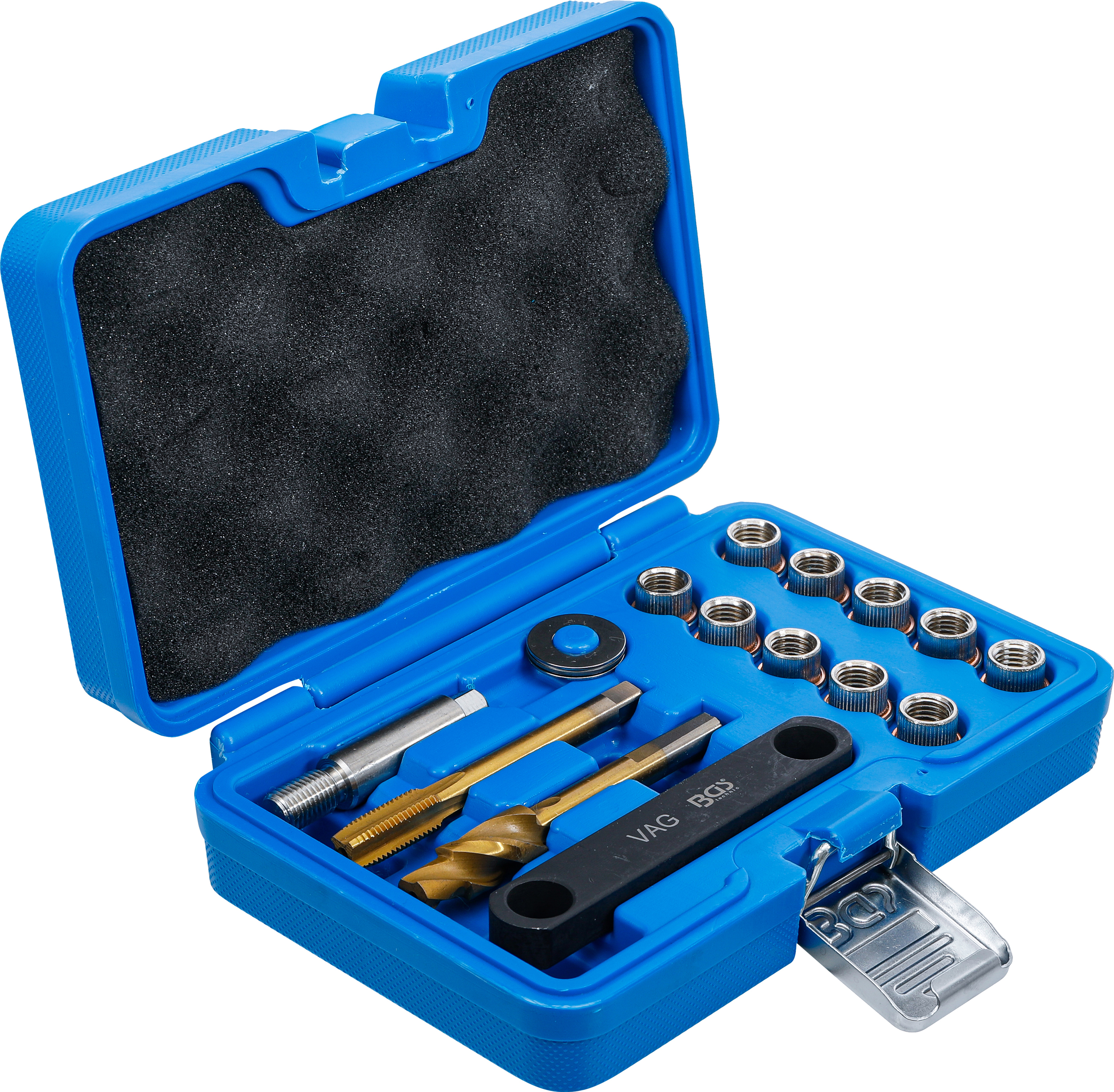 BGS Reparatur-Satz für Bremsgewinde | für VAG | M12 x 1,5 | 15-tlg.