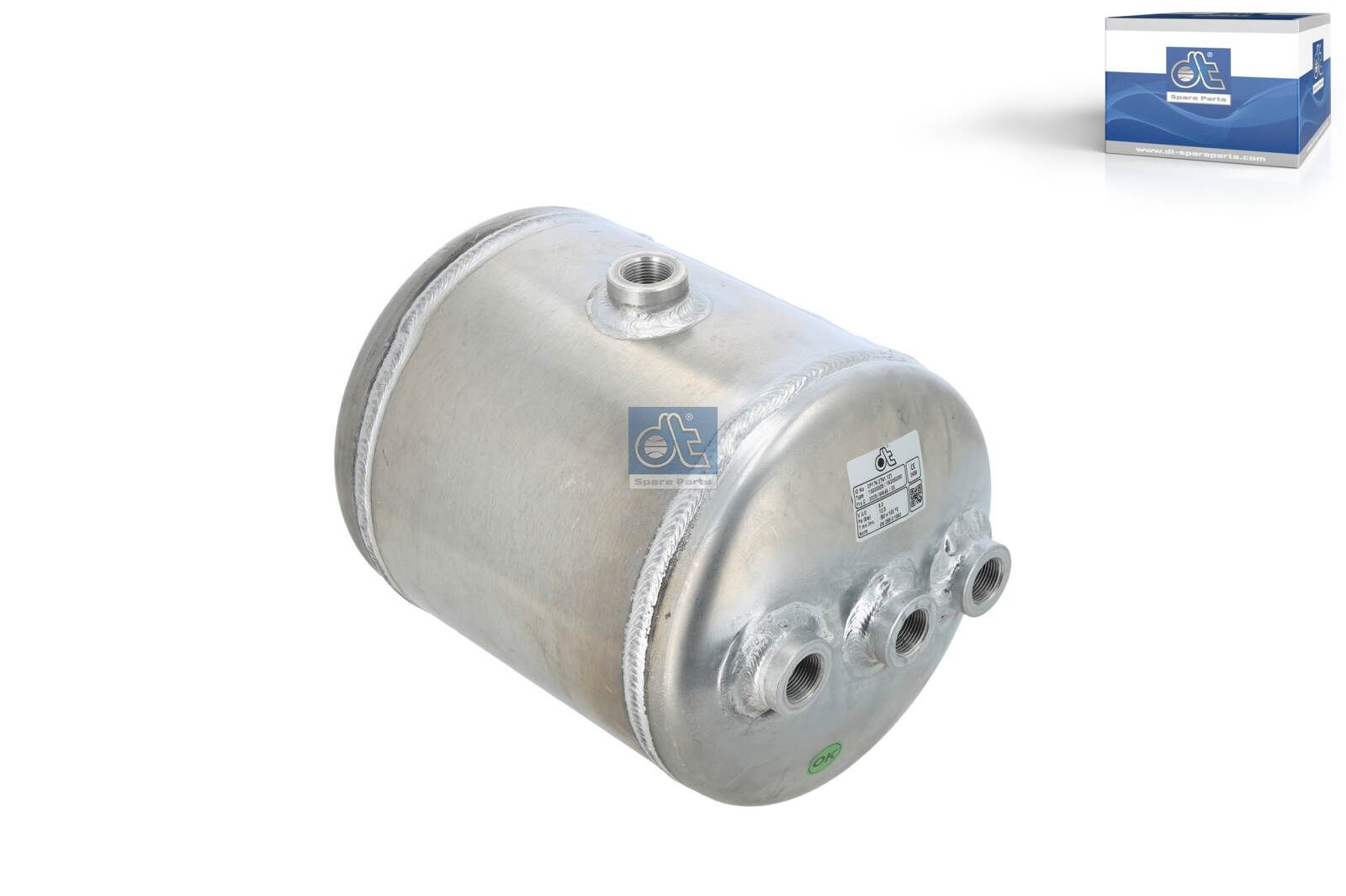 Luftbehälter, Druckluftanlage 3.70121 “DT Spare Parts 294 mm, 12,5 bar”