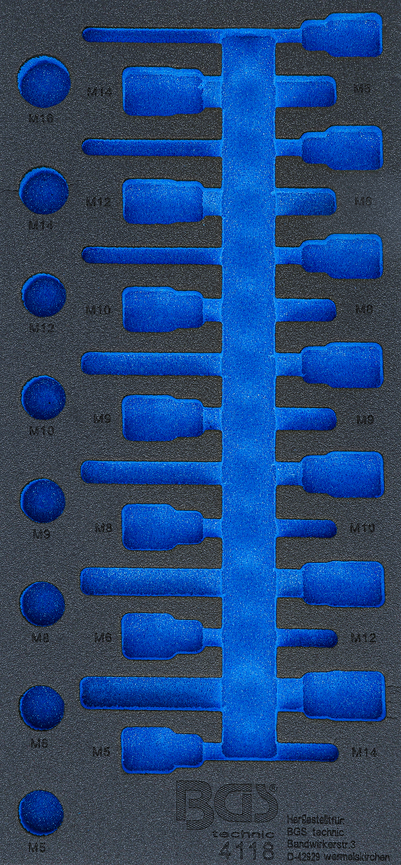 BGS Werkstattwageneinlage 1/3 | leer | für Art. 4118