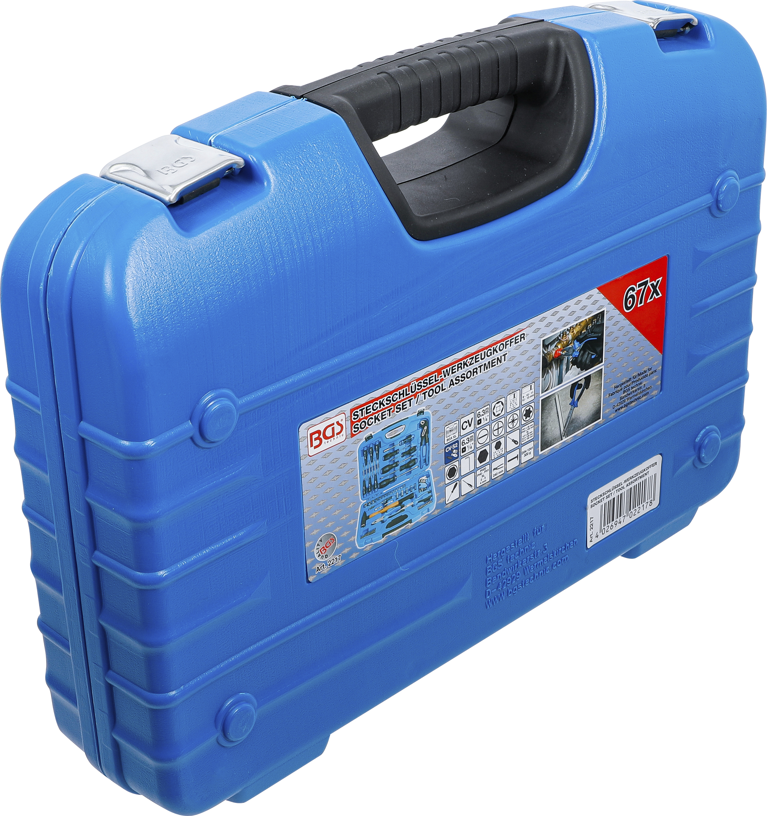 BGS Steckschlüssel-Werkzeugkoffer | 67-tlg.