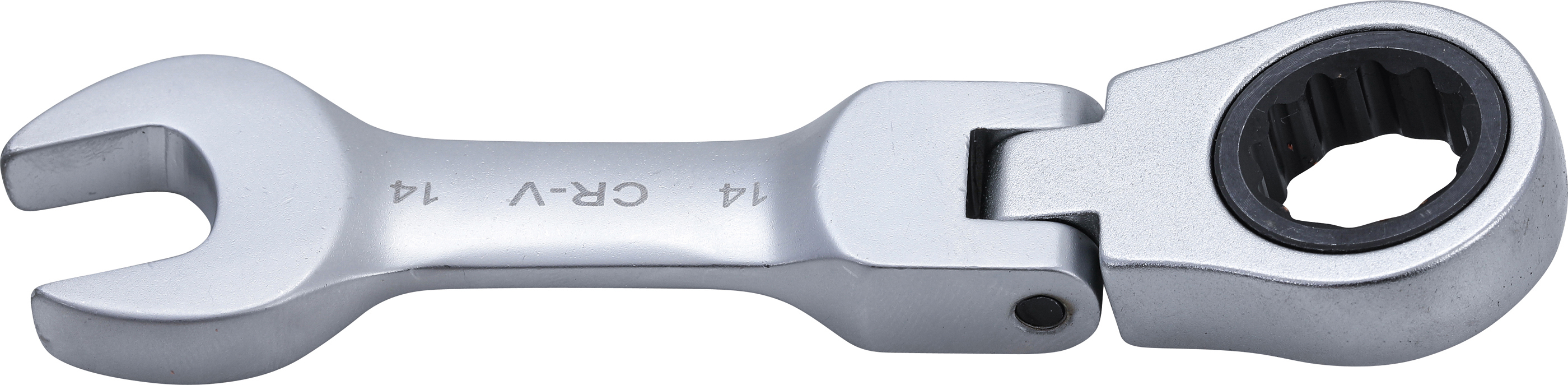 BGS Ratschenring-Maulschlüssel | kurz | abwinkelbar | SW 14 mm