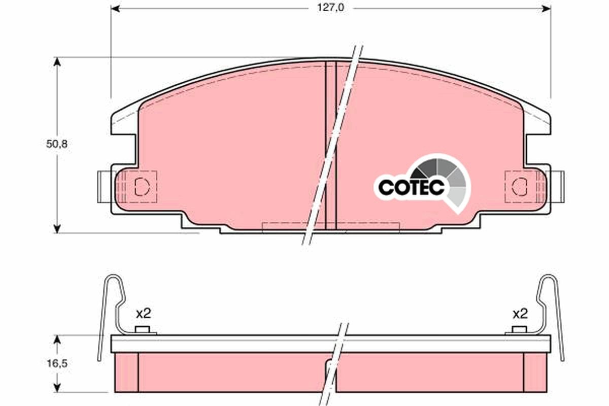 Bremsbelagsatz, Scheibenbremse
