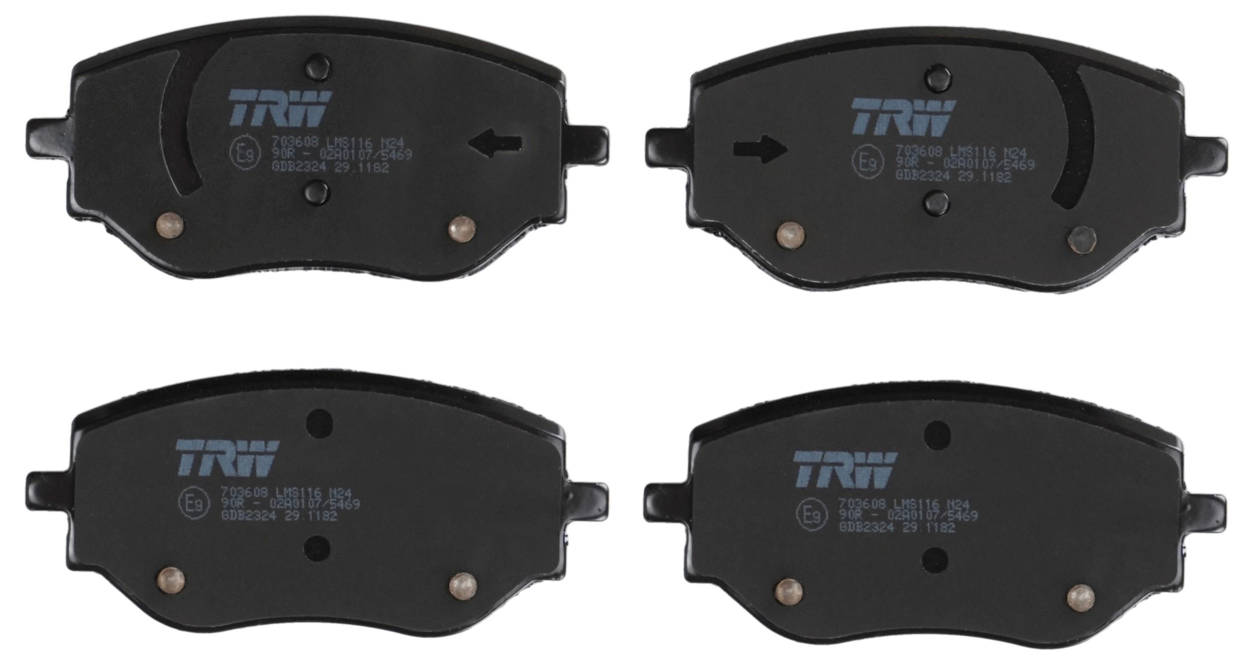 Bremsbelagsatz, Scheibenbremse