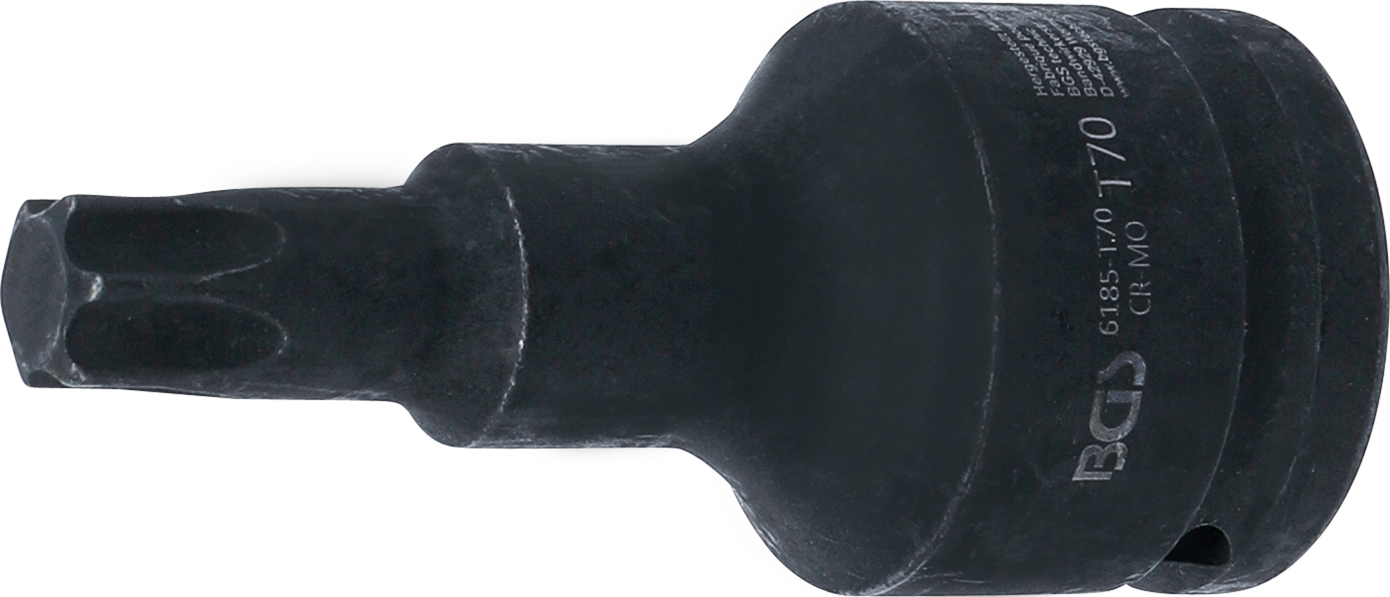 BGS Kraft-Bit-Einsatz | Länge 100 mm | Antrieb Innenvierkant 20 mm (3/4") | T-Profil (für Torx) T70