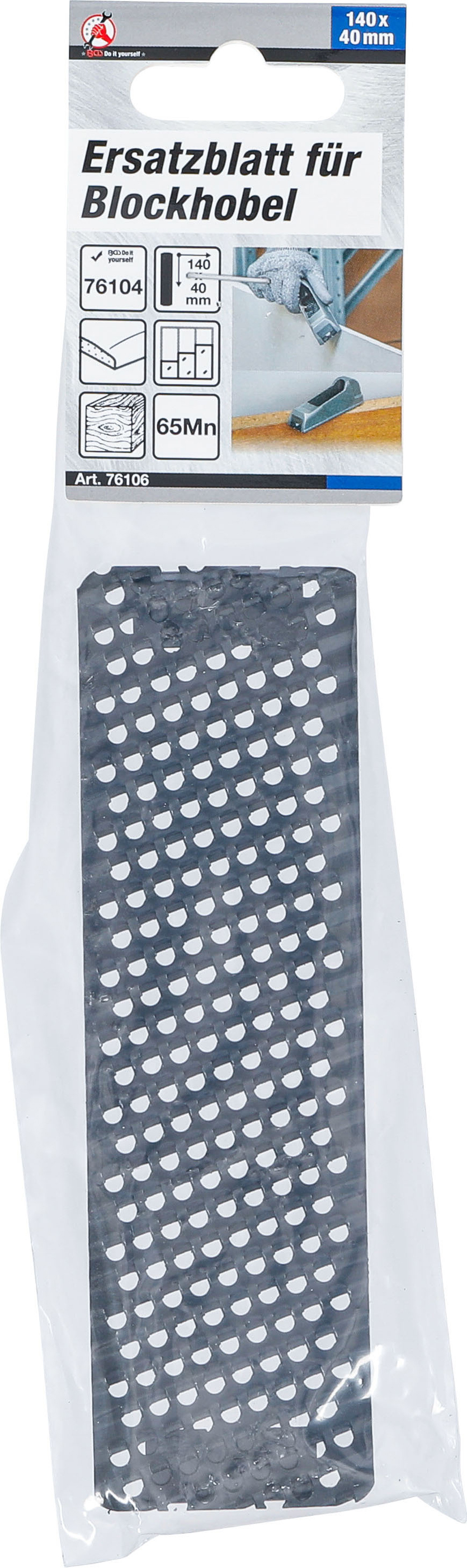 BGS Ersatzblatt für Blockhobel | 140 x 40 mm