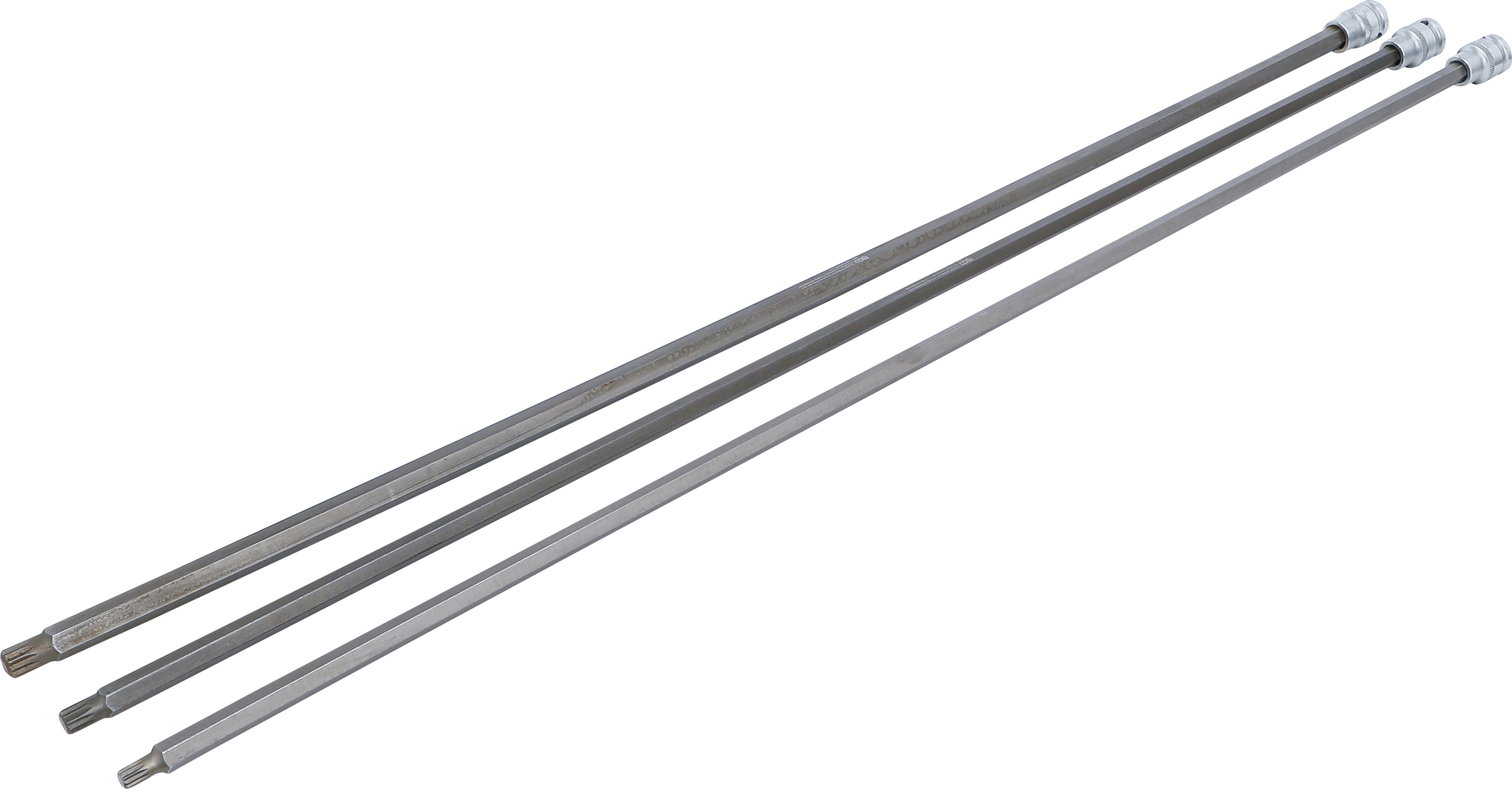 BGS Bit-Einsatz-Satz | Länge 800 mm | Antrieb Innenvierkant 12,5 mm (1/2") | Innenvielzahn (für XZN) | für VAG | 3-tlg.