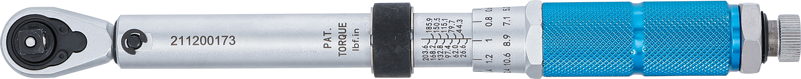 BGS Drehmomentschlüssel | Abtrieb Außenvierkant 6,3 mm (1/4") | 3 - 24 Nm