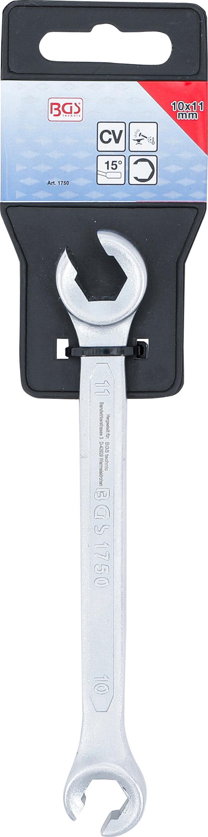 BGS Offener Doppel-Ringschlüssel | SW 10 x 11 mm