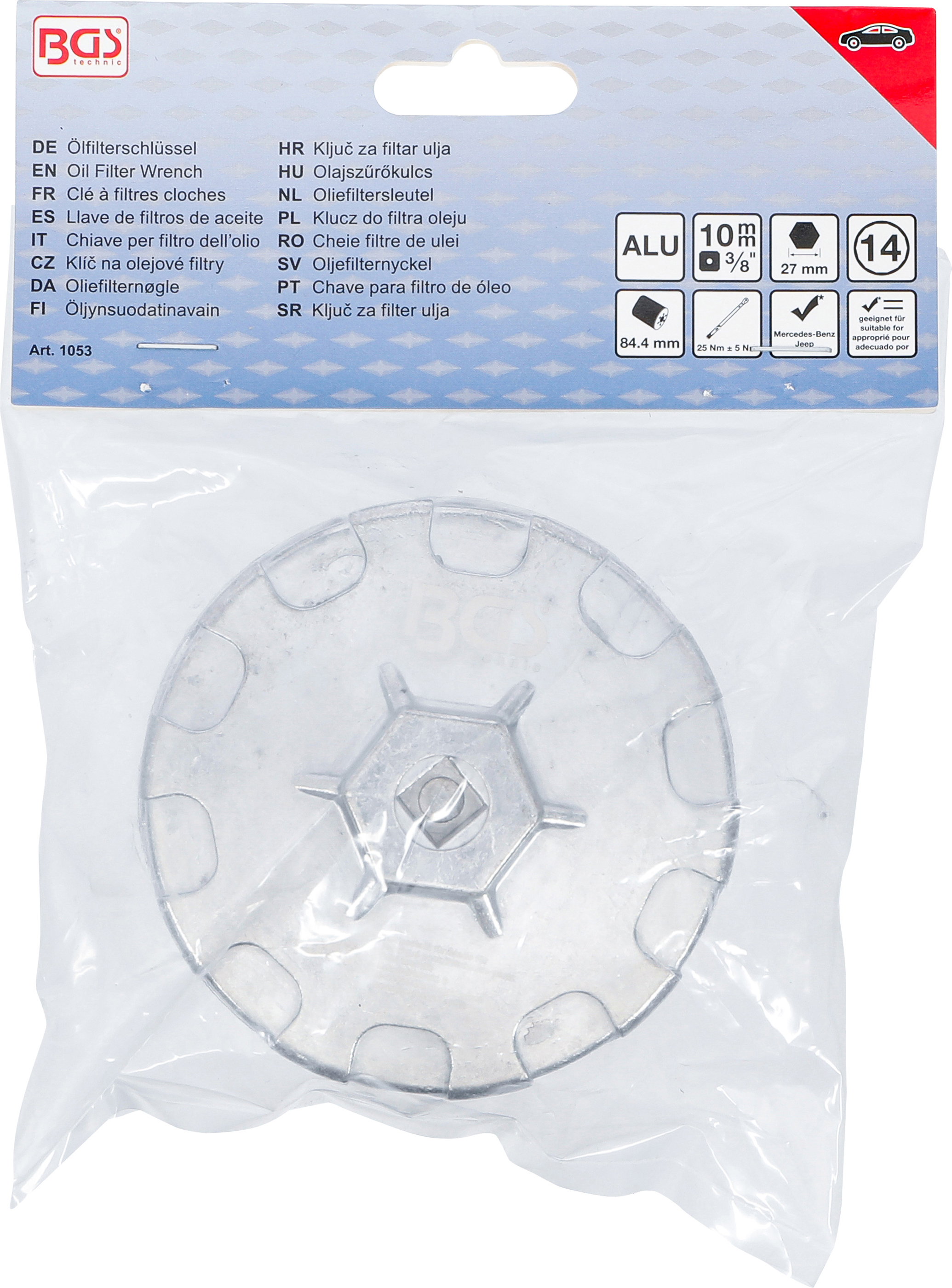 BGS Ölfilterschlüssel | 14-kant | Ø 84,4 mm | für Jeep, Mercedes-Benz, Dodge