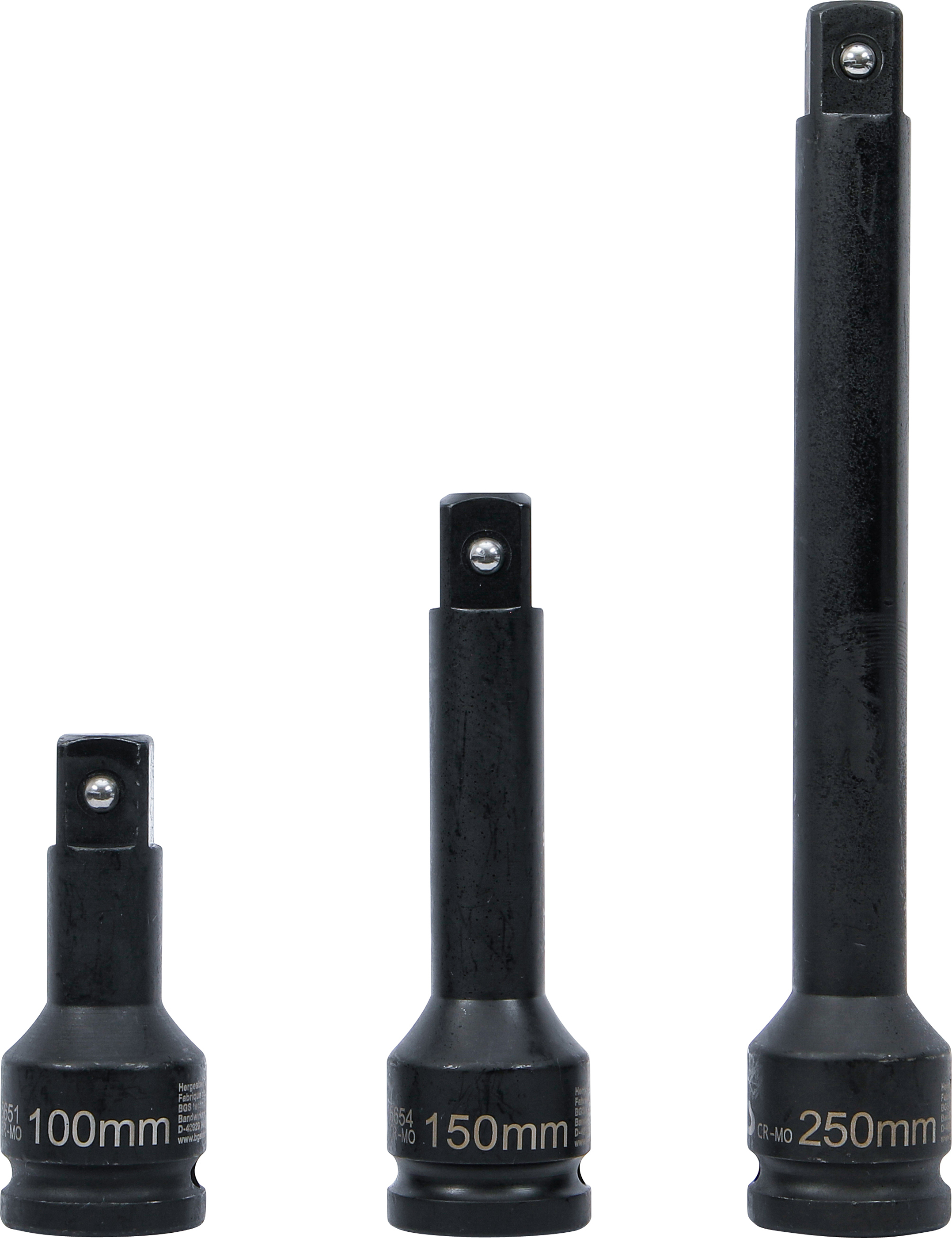 BGS Kraft-Verlängerungs-Satz | Außen-/Innenvierkant 20 mm (3/4") | 3-tlg.