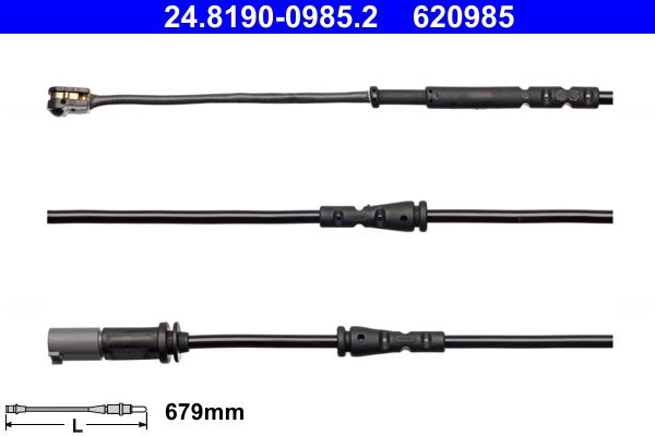 Warnkontakt, Bremsbelagverschleiß