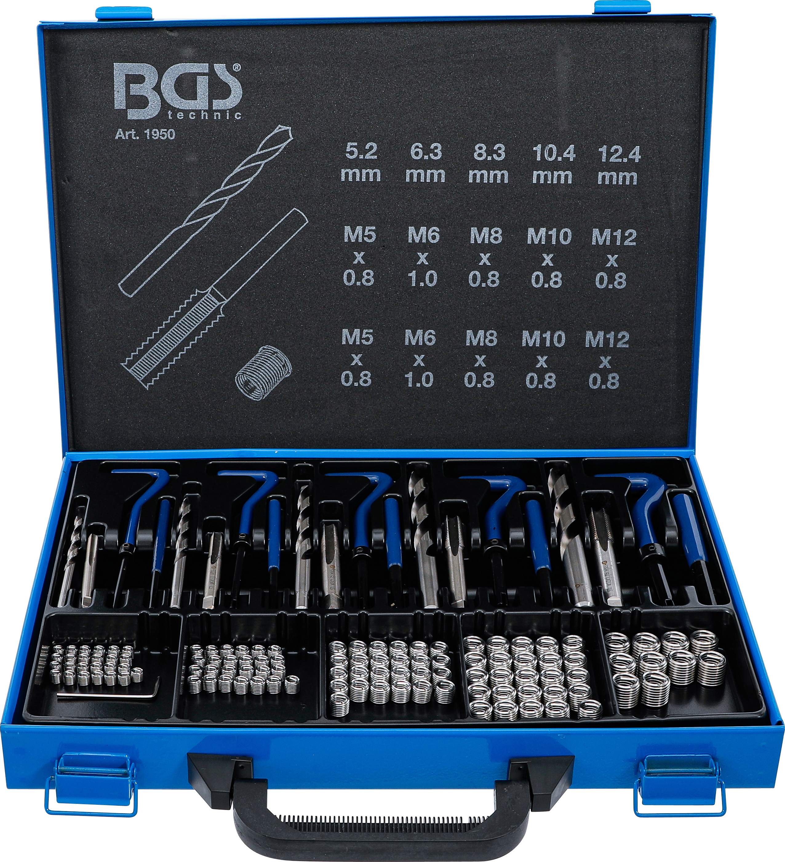BGS Gewinde-Reparatursatz | M5 - M12 | 130-tlg.