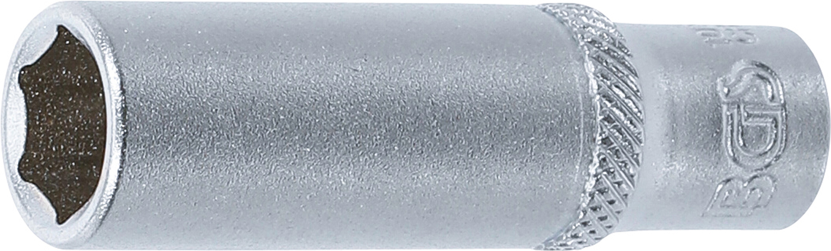 BGS Steckschlüssel-Einsatz Sechskant, tief | Antrieb Innenvierkant 6,3 mm (1/4") | SW 10 mm