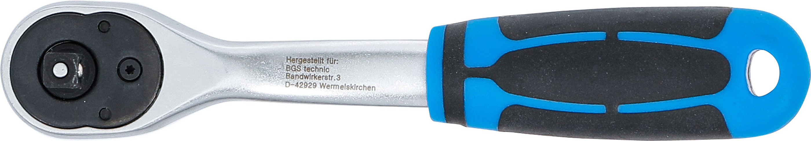 BGS Umschaltknarre | feinverzahnt | Abtrieb Außenvierkant 6,3 mm (1/4")