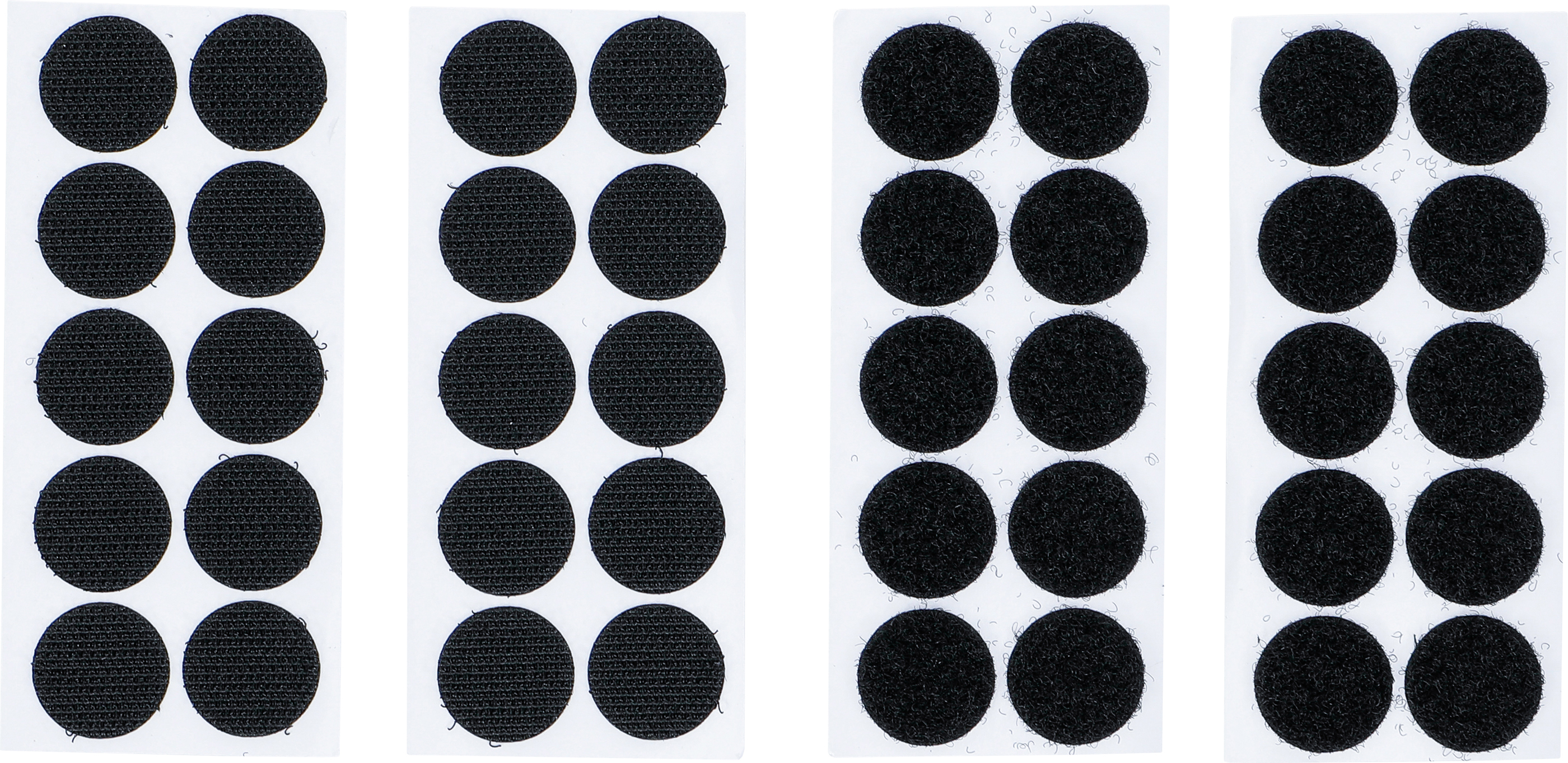 BGS Klettpunkte | selbstklebend | schwarz | 40-tlg.