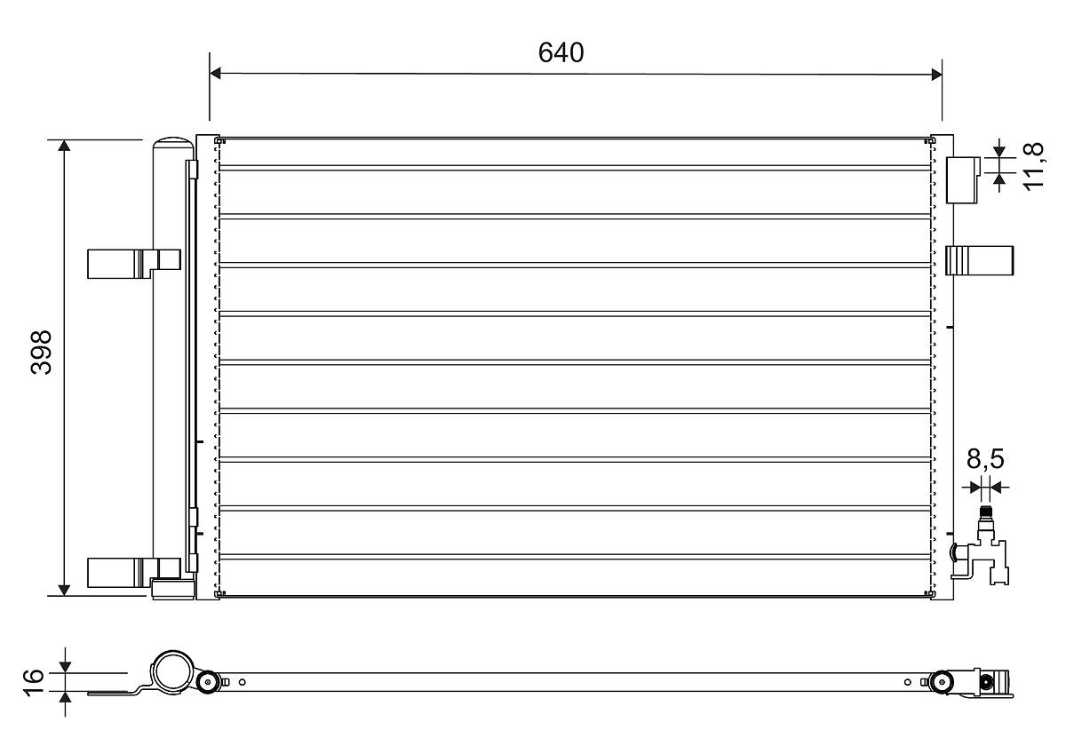 Kondensator, Klimaanlage
