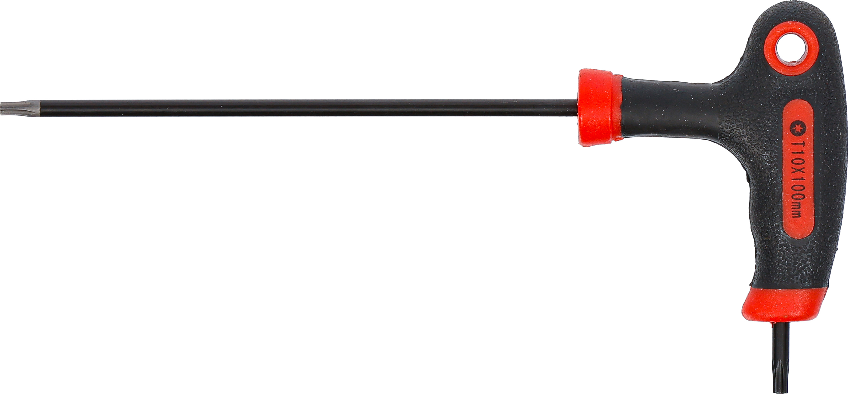 BGS Schraubendreher mit T-Griff und seitlicher Klinge | T-Profil (für Torx) mit/ohne Bohrung T10