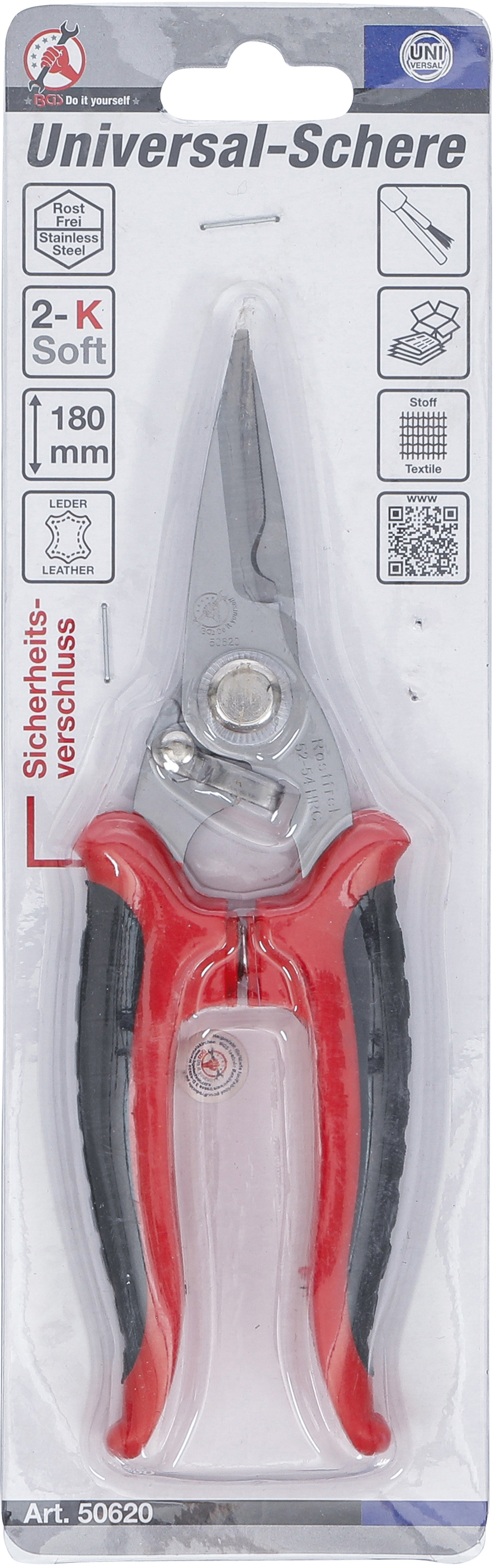 BGS Universal-Schere | Edelstahl | 180 mm