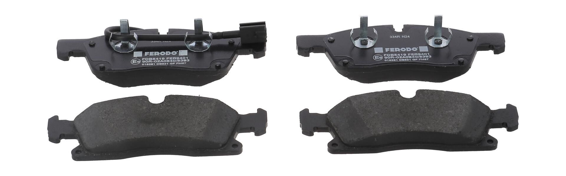 Bremsbelagsatz, Scheibenbremse